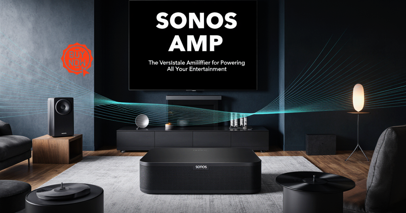 Sonos Amp The Versatile Amplifier for Powering All Your Entertainment Black scaled