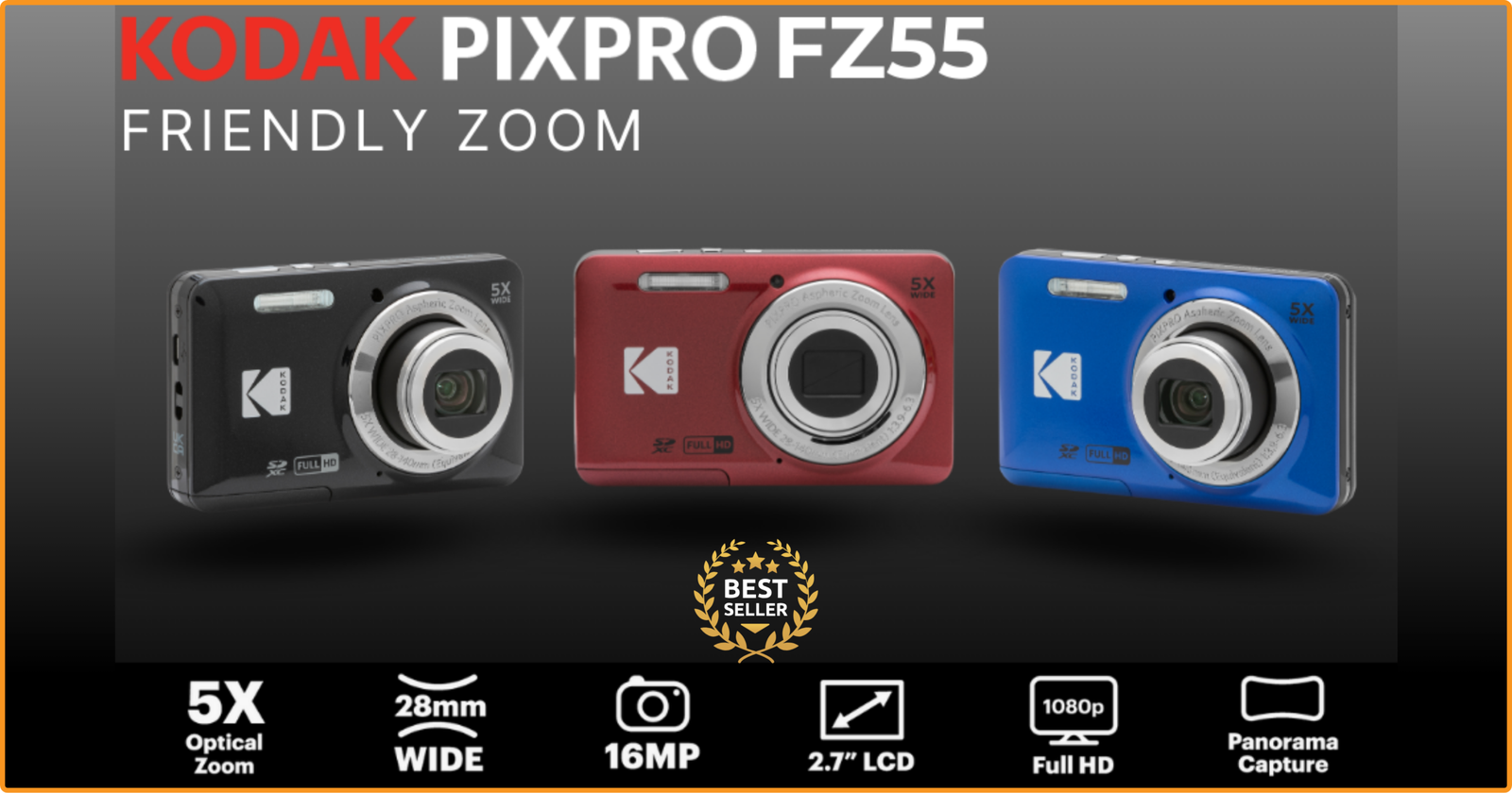Kodak PIXPRO FZ55 Digital Camera scaled