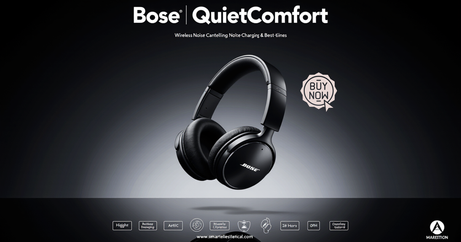Bose QuietComfort Wireless Noise Cancelling Headphones scaled