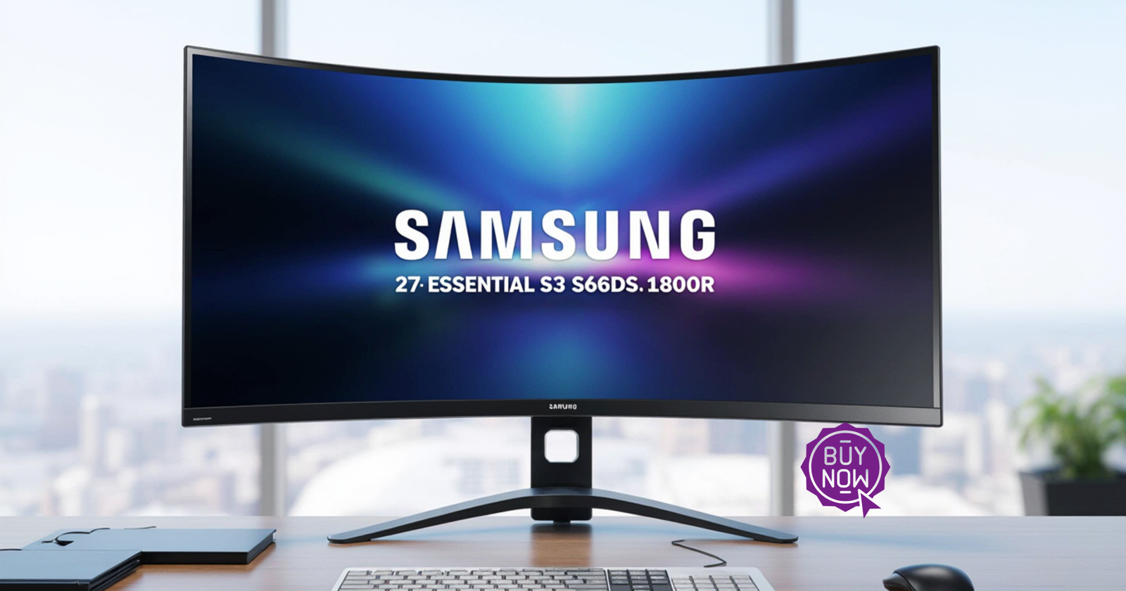 Samsung 27 Inch Essential S3 Curved Monitor scaled